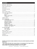 Предварительный просмотр 2 страницы American Audio Encore 1000 User Manual And Reference Manual