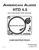 American Audio HTD 4.5 User Instructions preview