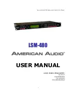 American Audio LSM-480 User Manual предпросмотр