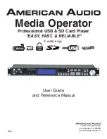 Предварительный просмотр 1 страницы American Audio Media Operator User Manual