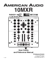 Preview for 1 page of American Audio MIDILOG 10MXR User Manual And Reference Manual