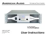 Preview for 1 page of American Audio Model V 5000 (Spanish) Instrucciones  Para El Usuario