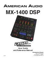 American Audio MX-1400 DSP User Manual And Reference Manual предпросмотр