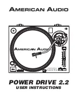 Предварительный просмотр 1 страницы American Audio POWER DRIVE 2.2 User Instructions