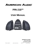 American Audio PPA-210 User Manual preview