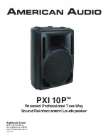 American Audio PXI 10P Manual preview