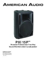 American Audio PXI 15P User Manual preview