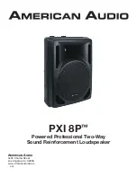 Preview for 1 page of American Audio PXI 8P (Spanish) Manual De Usuario