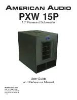 American Audio PXW 15P User Manual предпросмотр