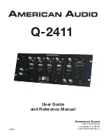 American Audio Q-2411 User Manual And Reference Manual preview