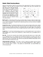 Preview for 3 page of American Audio Q-2422 - AUTRE User Instructions