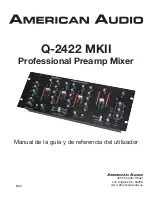 American Audio Q-2422 MKII (Spanish) Manual Del Usuario preview