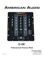 American Audio Q-D6 Manual preview