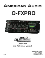 American Audio Q-FXPRO User Manual And Reference Manual preview