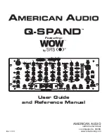 Preview for 1 page of American Audio Q-SPAND User Manual