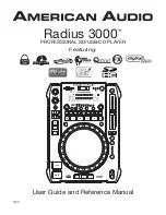 American Audio RADIUS 3000 User Manual And Reference Manual preview