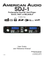 Предварительный просмотр 1 страницы American Audio SDJ-1 User Manual And Reference Manual