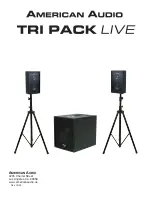 American Audio TRI PACK LIVE Instruction Manual preview