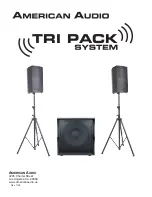 American Audio Tri Pack System Manual preview