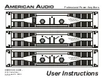 Preview for 1 page of American Audio V1000plus User Instructions