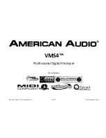 Preview for 1 page of American Audio VMS4 MIDI Instruction Manual