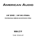 Предварительный просмотр 1 страницы American Audio WM-219 User Manual