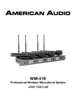 American Audio WM-419 User Manual preview