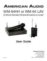 American Audio WM-64 User Manual предпросмотр