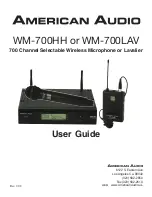 Предварительный просмотр 1 страницы American Audio WM-700 User Manual