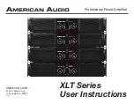 American Audio XLT Series User Instructions предпросмотр