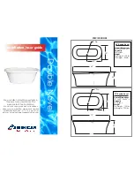 Предварительный просмотр 1 страницы American Bath Factory Double Novel Installation & User Manual