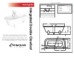 Preview for 1 page of American Bath Factory Integrated Double Clawfoot Install Manual