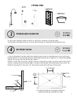 Preview for 3 page of American Bath Factory Sistine Stone Double Corner-Hdm Installation Manual