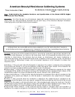 Preview for 3 page of American Beauty 105PTM Instruction Sheet