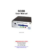 American Bus Video SDBB User Manual предпросмотр