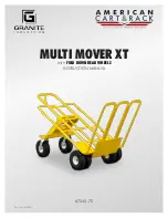 American Cart & Rack GRANITE INDUSTRIES MULTI MOVER XT Instruction Manual preview