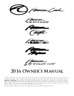 American Coach American Allegiance Owner'S Manual preview