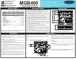 American Control Electronics MGB400 Manual preview