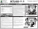 American Control Electronics MTU400-11.5 Quick Manual preview