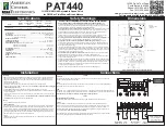 Preview for 1 page of American Control Electronics PAT440 Quick Start Manual