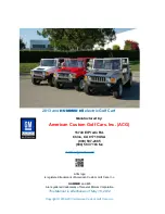 Предварительный просмотр 62 страницы American Custom Golf Cars 2013 HUMMER H3 Owner'S Manual