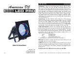 Preview for 1 page of American DJ 38B LED PRO User Instructions