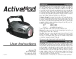 Preview for 1 page of American DJ ActivePod User Instructions