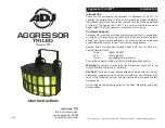 Preview for 1 page of American DJ Aggressor Tri LED User Instructions