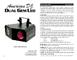 Preview for 1 page of American DJ Color Gem User Instructions
