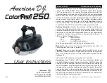 Preview for 1 page of American DJ ColorPod 250 User Instruction