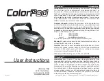American DJ ColorPod User Instructions preview