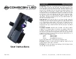 Preview for 1 page of American DJ Comscan LED User Instructions