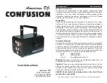 American DJ Confusion User Instructions preview