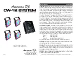 American DJ CW-12 System User Instructions preview